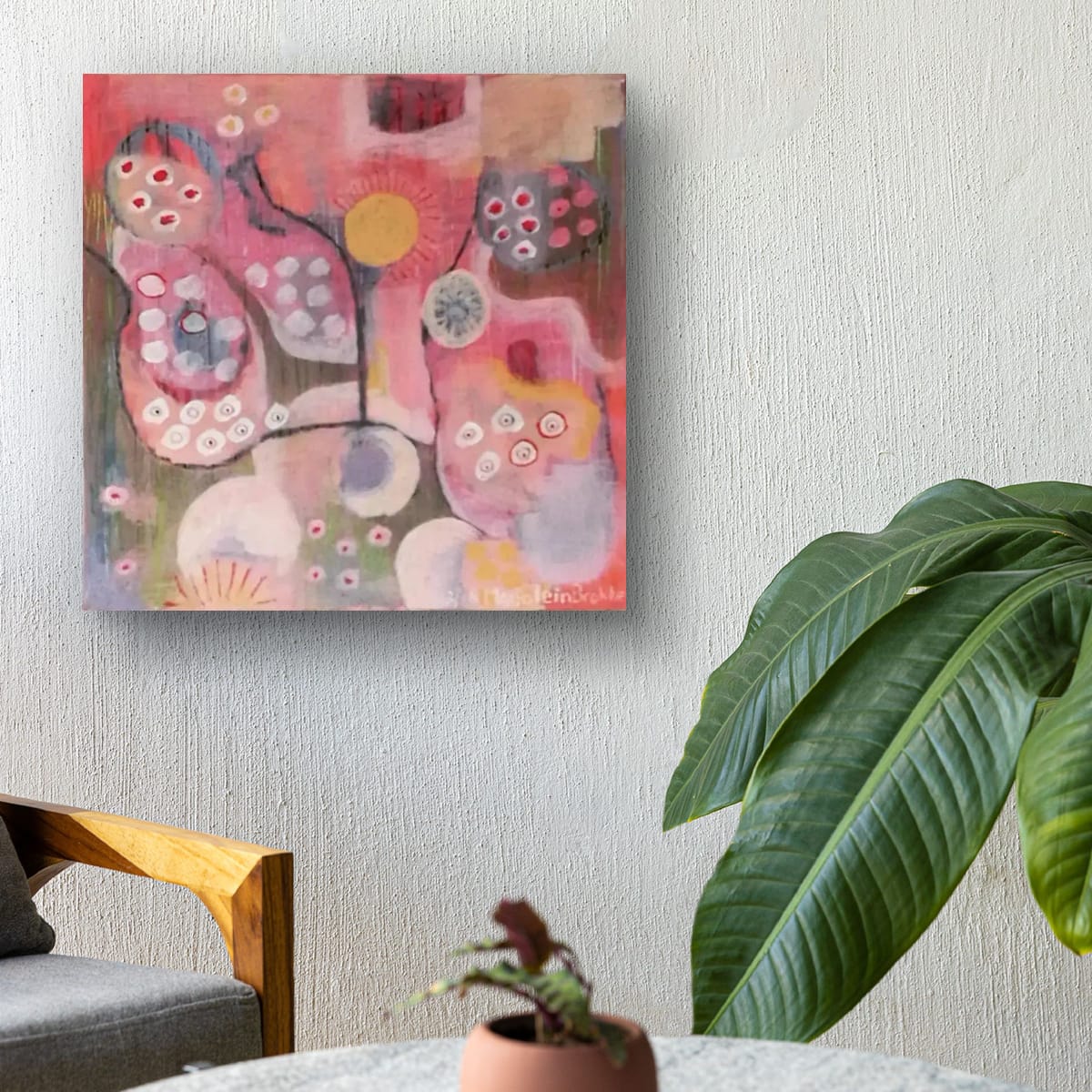 Origineel schilderij Lentebloesem