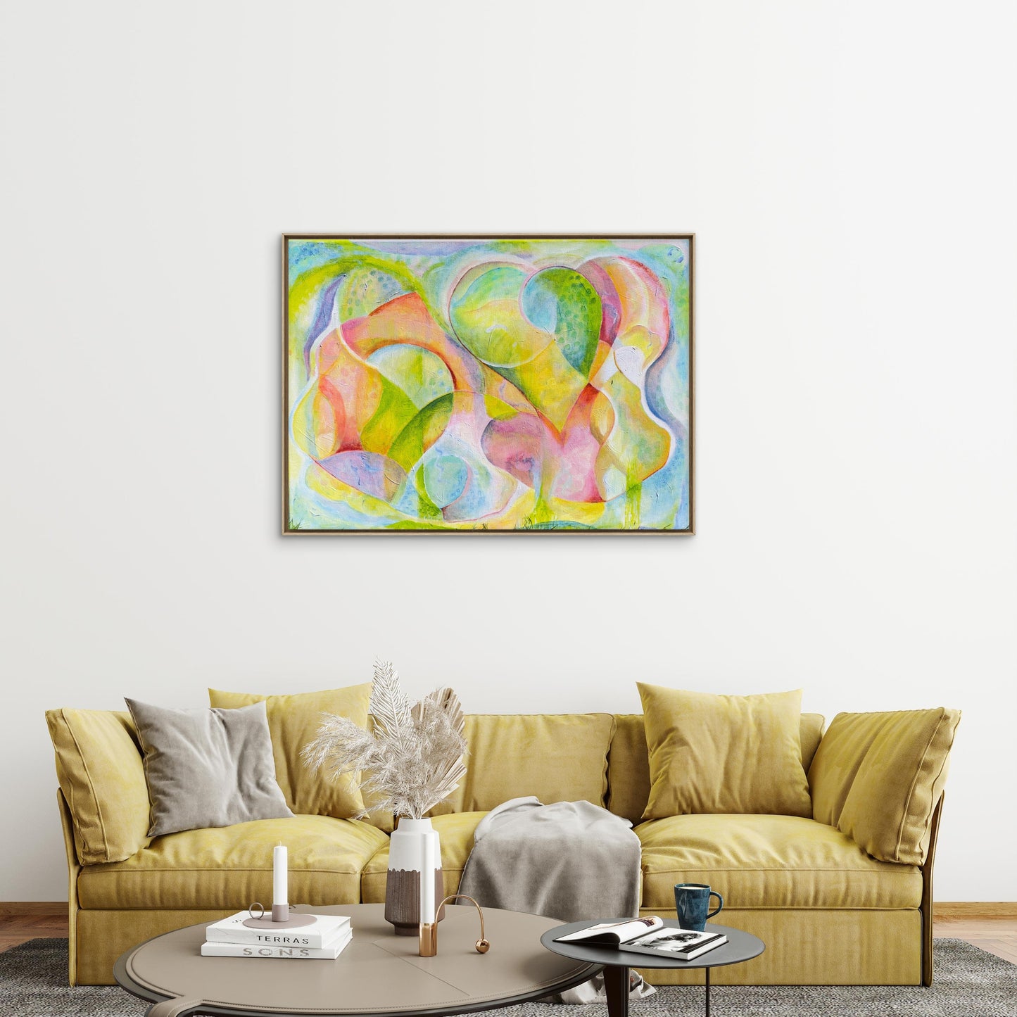 Origineel schilderij Where the heart is
