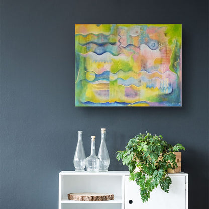 Origineel schilderij "Down by the water"