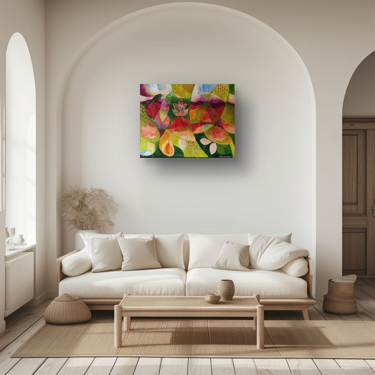 Origineel schilderij Lotus