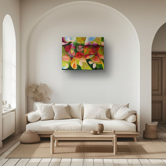 Origineel schilderij Lotus