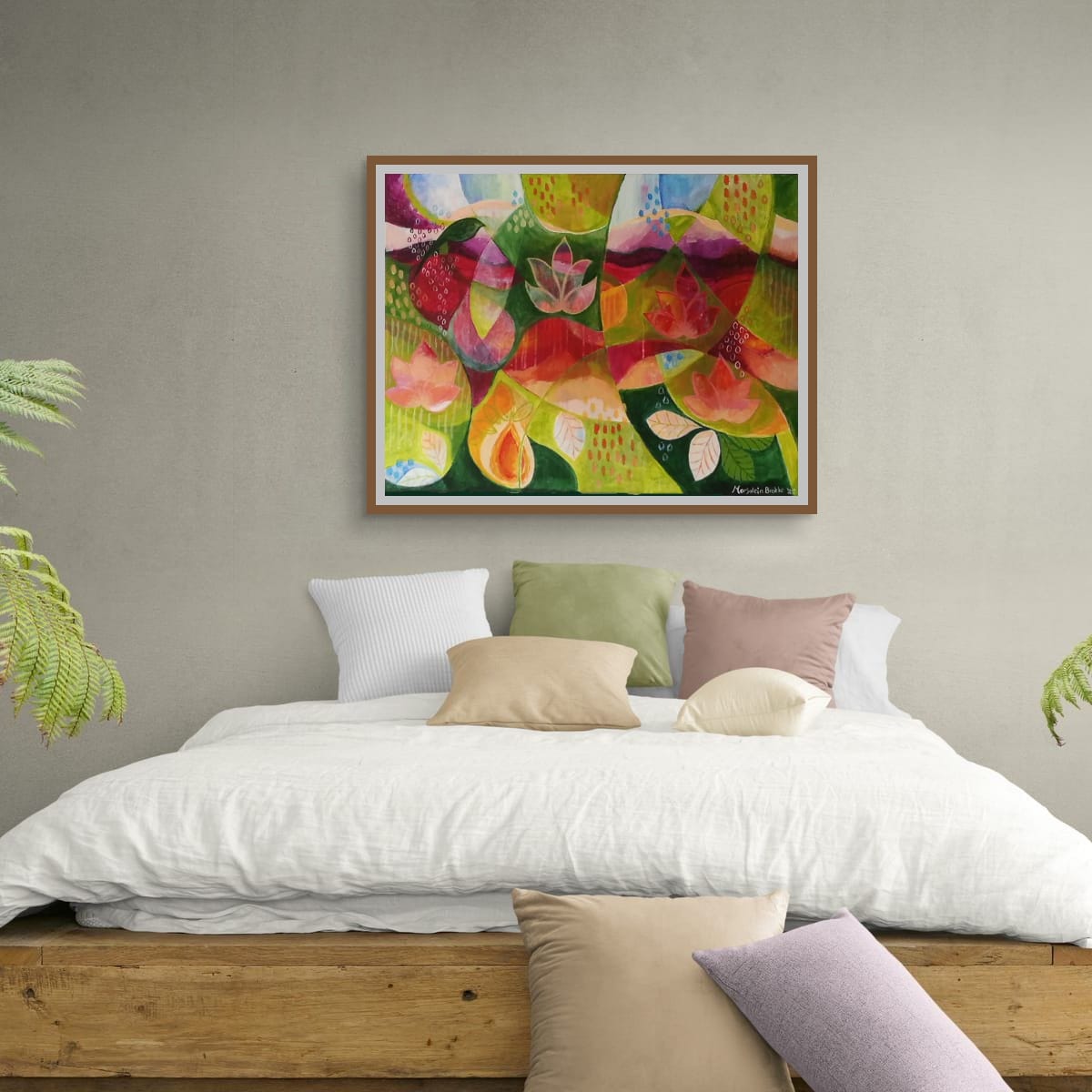 Origineel schilderij Lotus