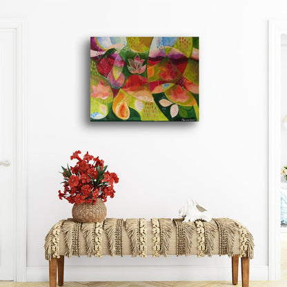 Origineel schilderij Lotus