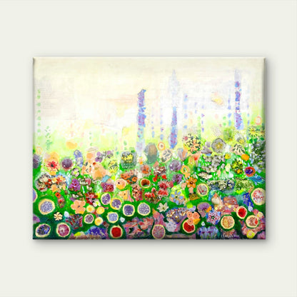 Origineel schilderij Misty Morning Meadow
