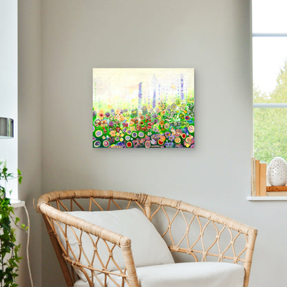 Origineel schilderij Misty Morning Meadow