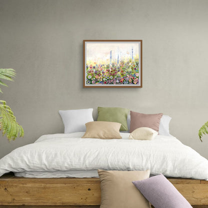 Origineel schilderij Misty Morning Meadow