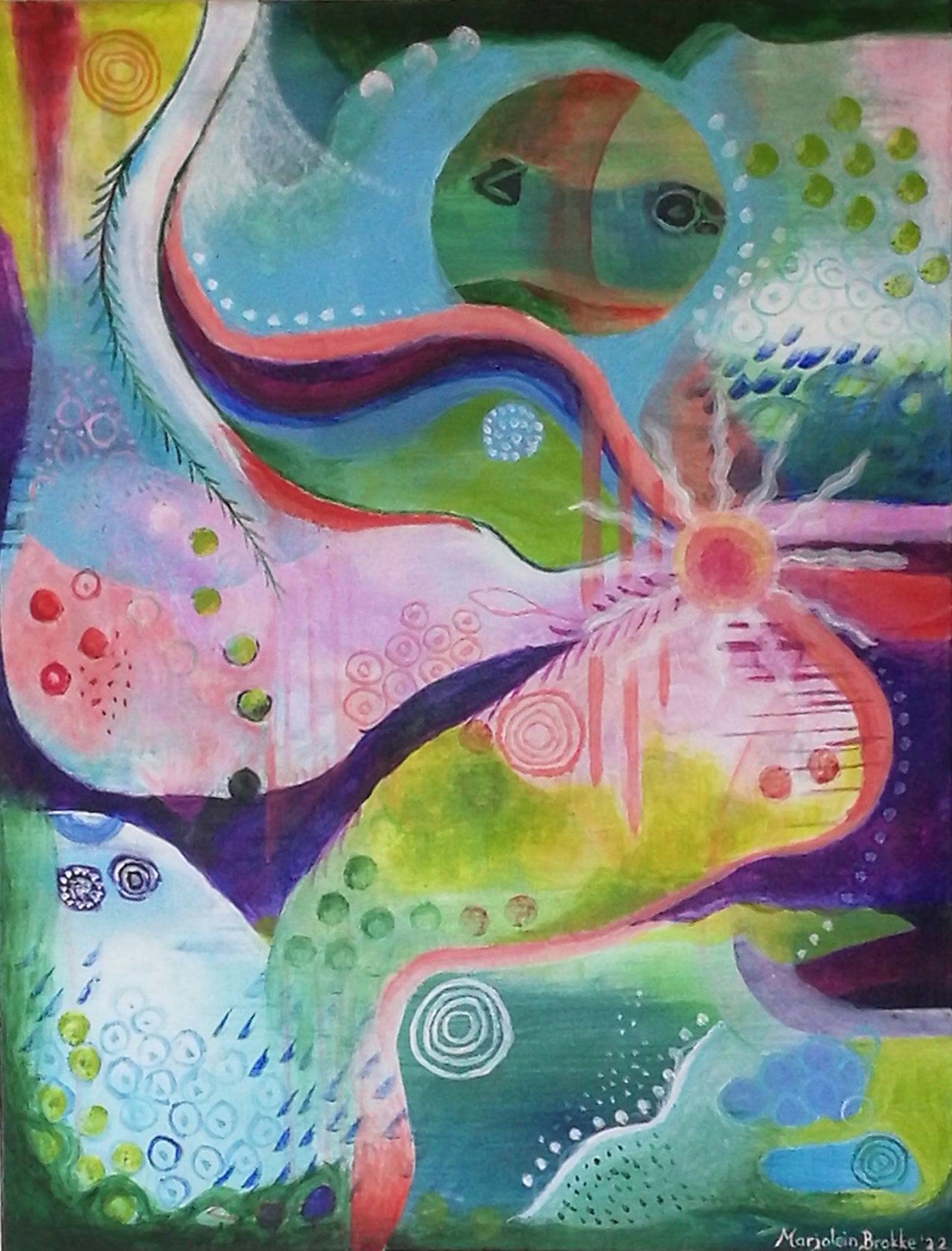 Origineel schilderij Moondance