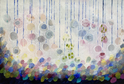 Origineel schilderij "Pretty party"