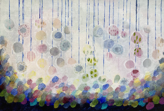 Origineel schilderij "Pretty party"