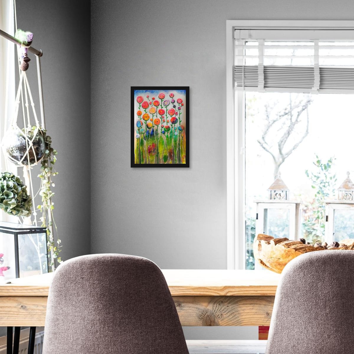 Origineel schilderij "Summergarden"