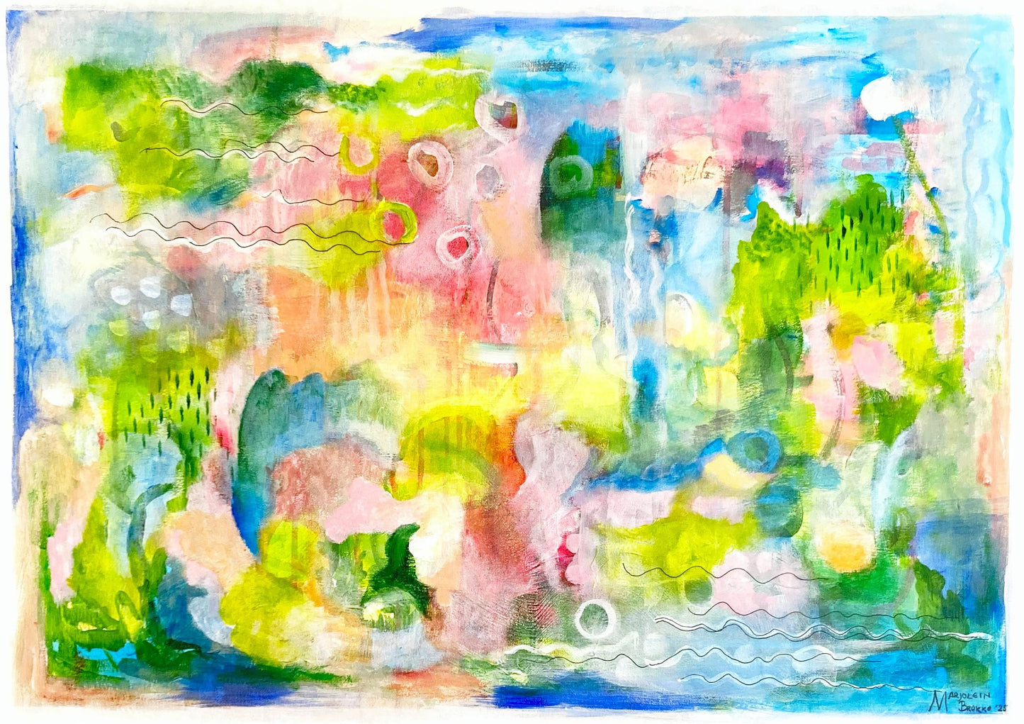 Origineel schilderij "What a beautiful day"