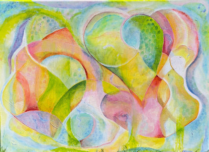 Origineel schilderij Where the heart is