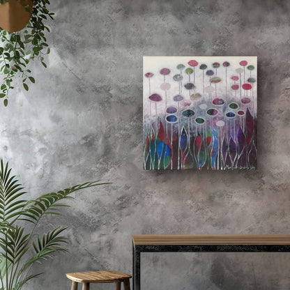 Origineel schilderij Wintertuin