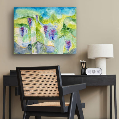 Origineel schilderij Wisteria