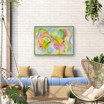 Origineel schilderij Where the heart is